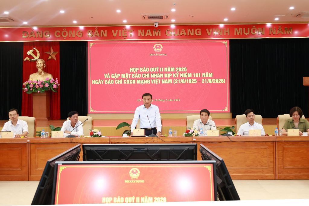 Bộ Xây dựng họp báo Quý II/2026 và tri ân các nhà báo nhân kỷ niệm 101 năm Ngày Báo chí Cách mạng Việt Nam